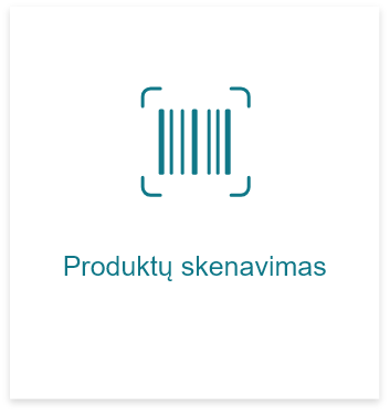 Produktų skenavimas