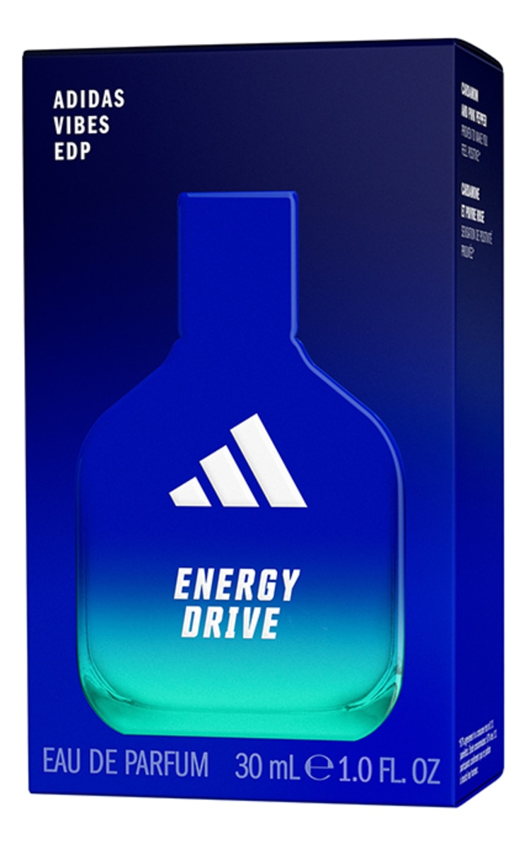 ADIDAS ADIDAS, ENERGY DRIVE, vyriškas parfumuotas vanduo, 30 ml.