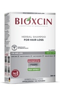 BIOXCIN, šampūnas nuo plaukų slinkimo riebiems plaukams, 300 ml.