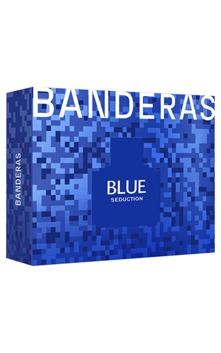 ANTONIO BANDERAS ANTONIO BANDERAS, BLUE SEDUCTION, vyriškas tualetinis vanduo 50 ml. + losjonas po skutimosi 75 ml. 1 vnt.