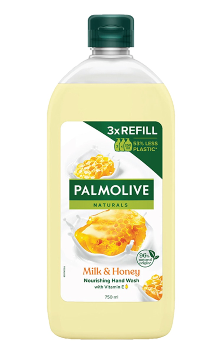 PALMOLIVE PALMOLIVE, NATURALS MILK & HONEY REFILL, skystas muilas, 750 ml 750 ml