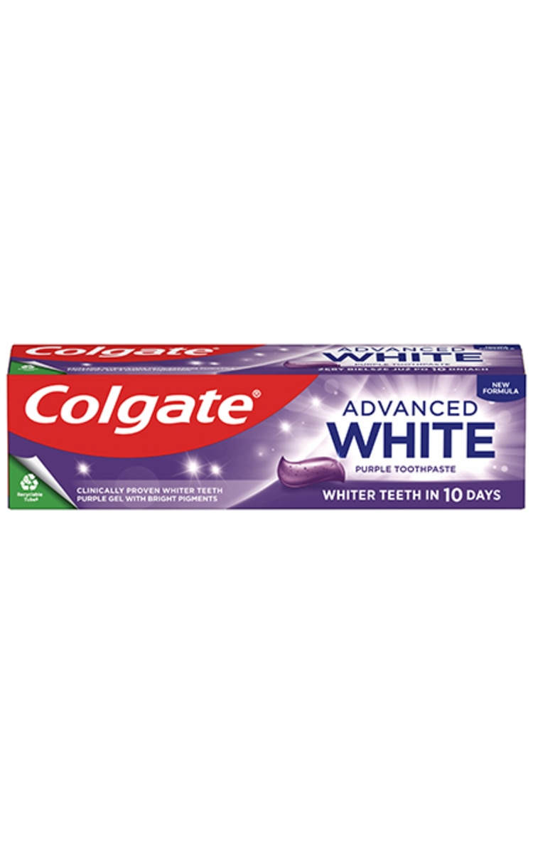 COLGATE COLGATE, ADVANCE WHITE, PURPLE, dantų pasta, 75 ml.