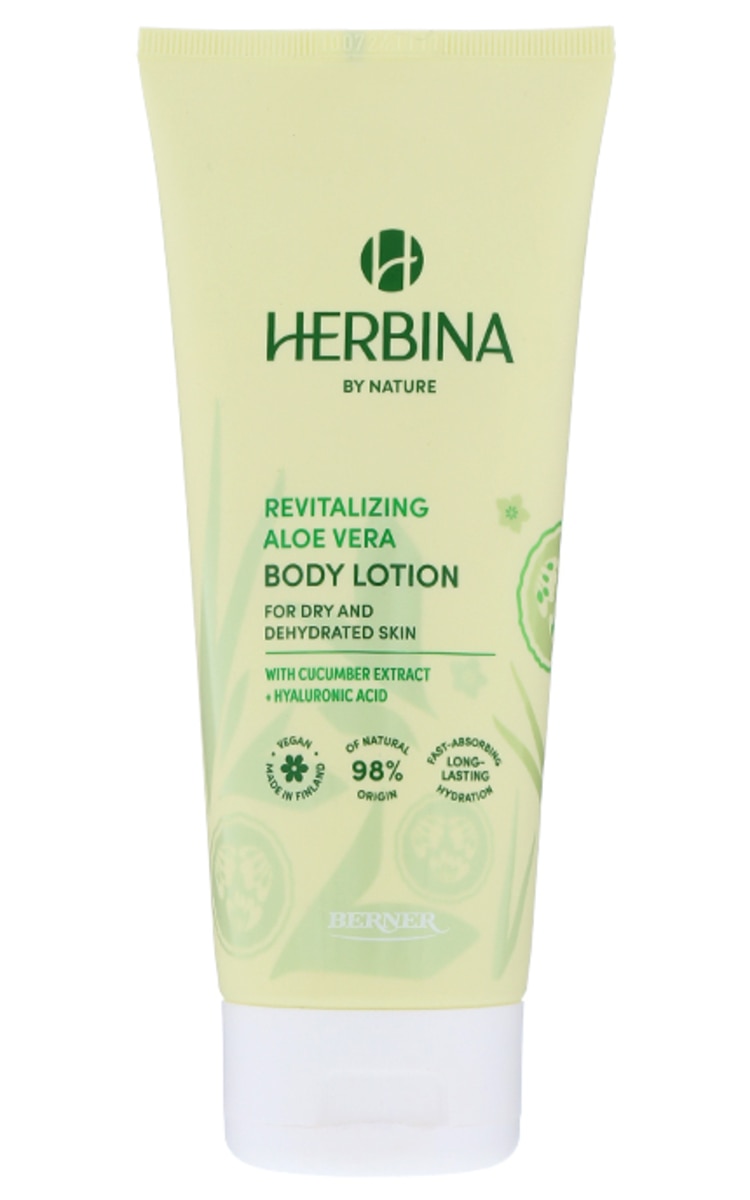 HERBINA HERBINA, drėkinamasis kūno losjonas su gaiviu alavijų aromatu, 200 ml.
