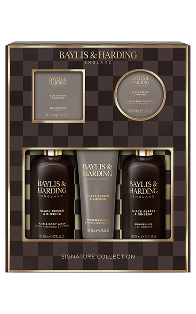 BAYLIS&HARDING BAYLIS & HARDING, BLACK PEPPER & GINSENG, kūnp priežiūros rinkinys vyrams, 1 vnt. 1 vnt.