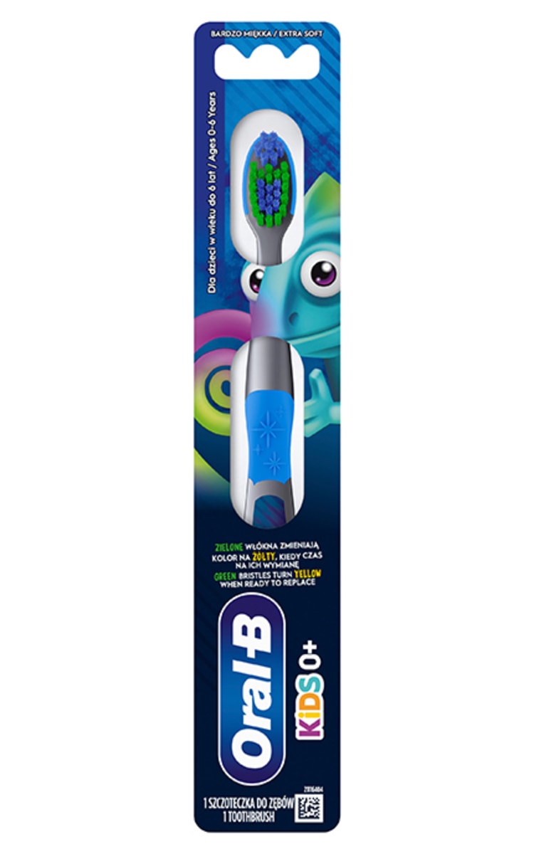 ORAL B ORAL-B, KIDS 0-6Y, dantų šepetėlis, EXTRA SOFT, 1 vnt.