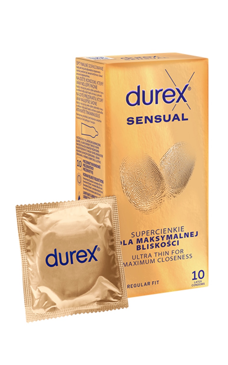 DUREX DUREX, SENSUAL, prezervatyvai, 10 vnt. 1 vnt.