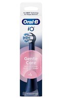 ORAL-B, IO GENTLE CARE, elektrinio dantų šepetėlio galvutės, BLACK, 4 vnt.