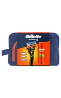 GILLETTE, FUSION 5, skutimosi rinkinys su skutimosi geliu ir kosmetine, 1 vnt.