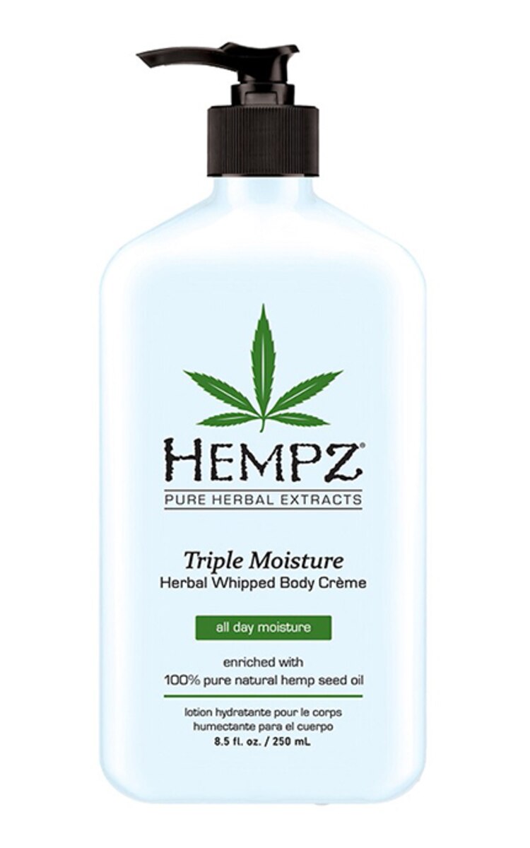 HEMPZ, TRIPLE MOISTURE, HERBAL WHIPPED, kūno kremas, 250 ml.