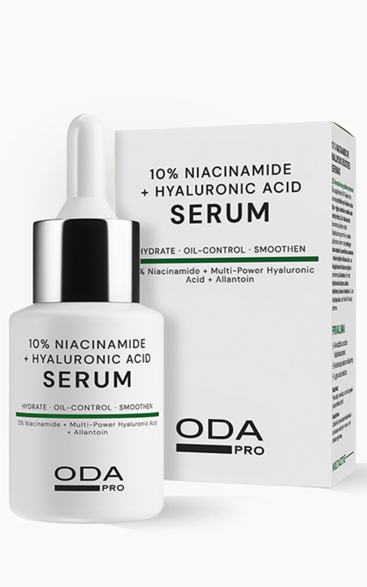 ODA kosmetika ODA PRO, MULTI ACTIVE, 10 % niacinamido ir hialurono rūgšties serumas, 30 ml 30 ml