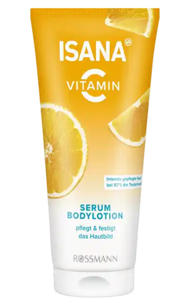ISANA ISANA, VITAMIN C, kūno losjonas su serumu, 200 ml.
