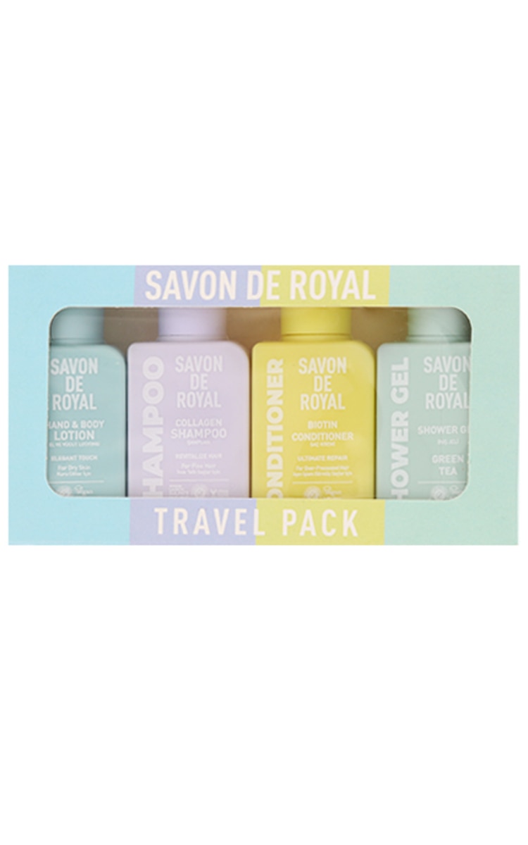 SAVON DE ROYAL SAVON DE ROYAL, MIRACLE TRAVEL, kelioninis rinkinys, 4x 50 ml.