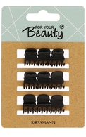  FOR YOUR BEAUTY undefined FOR YOU BEAUTY, JANETTE, plaukų segtukai, JUODI, 9 vnt. 