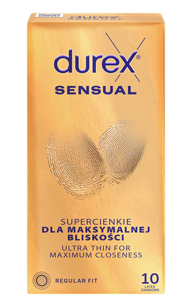 DUREX DUREX, INVISIBLE EXTRA SENSATIVE, prezervatyvai, 10 vnt. 1 vnt.