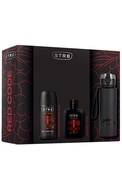  STR8 undefined STR8, RED CODE, rinkinys: tualetinis vanduo 100 ml. + purškiamasis dezodorantas 150 ml. + gertuvė, 1 vnt.  