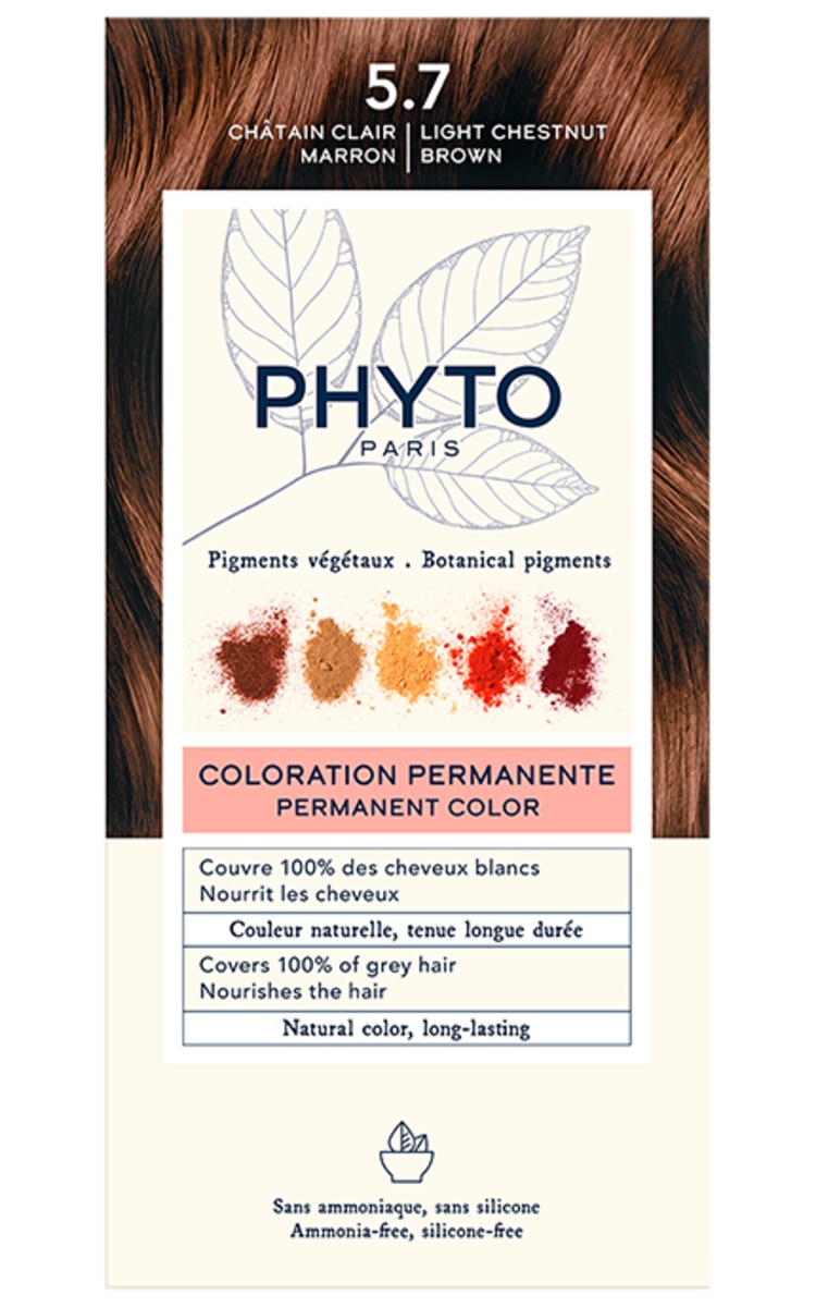 PHYTOCOLOR, plaukų dažai, Nr. 5.7. LIGHT CHESTNUT BROWN, 1 vnt.