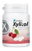  undefined undefined MIRADENT, XYLITOL, HAGER & WERKEN, pastilės su ksilitoliu, vyšnių skonio, 26 vnt.  