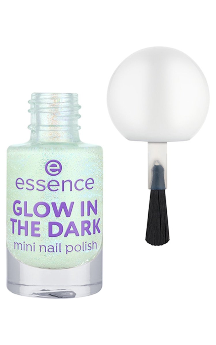 ESSENCE ESSENCE, GLOW IN THE DARK, mini nail polish, nagų lakas, 01, 5 ml.