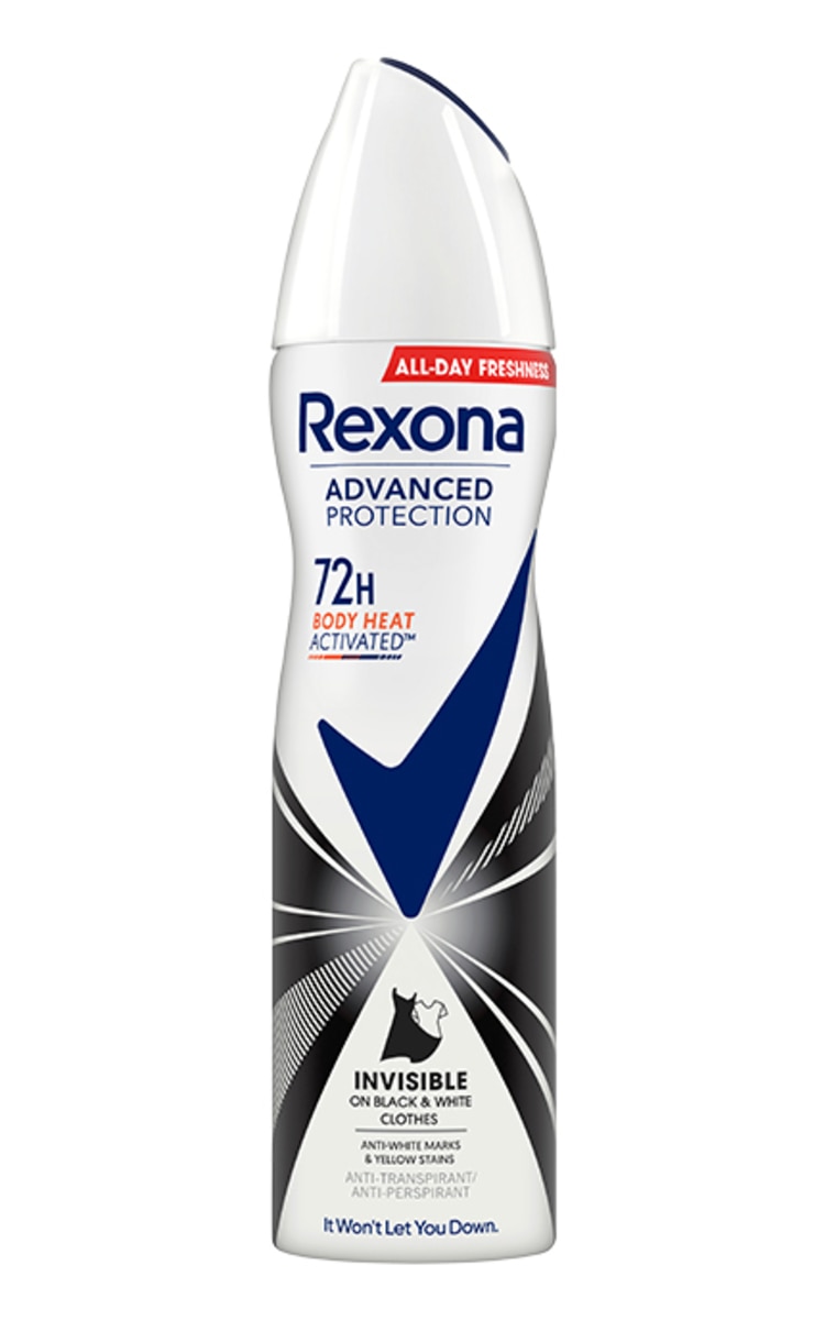 REXONA REXONA, INVISIBLE, purškiamas moteriškas antiperspirantas, 150 ml 150 ml