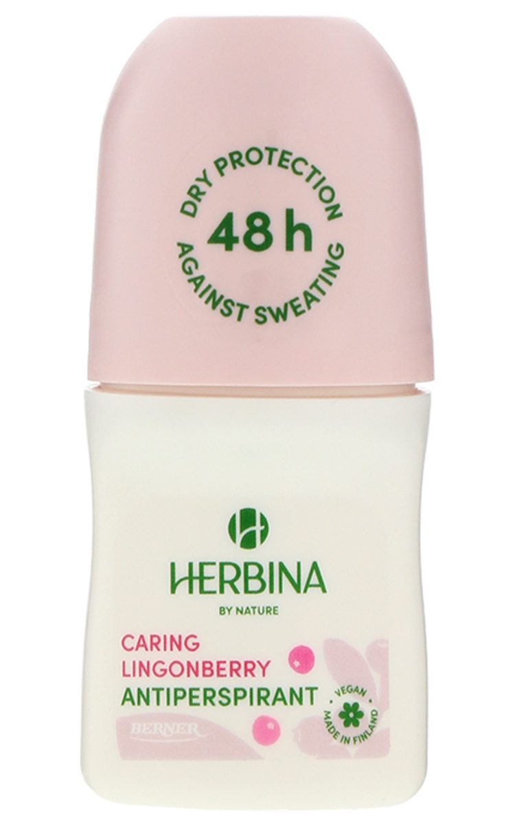 HERBINA HERBINA, 48H rutulinis antiperspirantas su švelniu raudonų uogų aromatu, 50 ml.