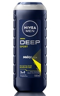  NIVEA MEN undefined NIVEA MEN, DEEP EXTREME MAXX, dušo gelis vyrams, 500 ml.  