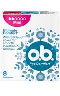 O.B., PRO COMFORT MINI, tamponai, 8 vnt. O.B. undefined O.B., PRO COMFORT MINI, tamponai, 8 vnt.