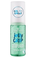 ESSENCE, Jelly GRIP, REFRESHING ALOE SPRAY, makiažo pagrindas ir fiksatorius, 50 ml.
