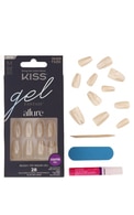 BRING THE SALON HOME KISS, GEL FANTASY ALLURE, dirbtiniai nagai, M dydis, 28 vnt.