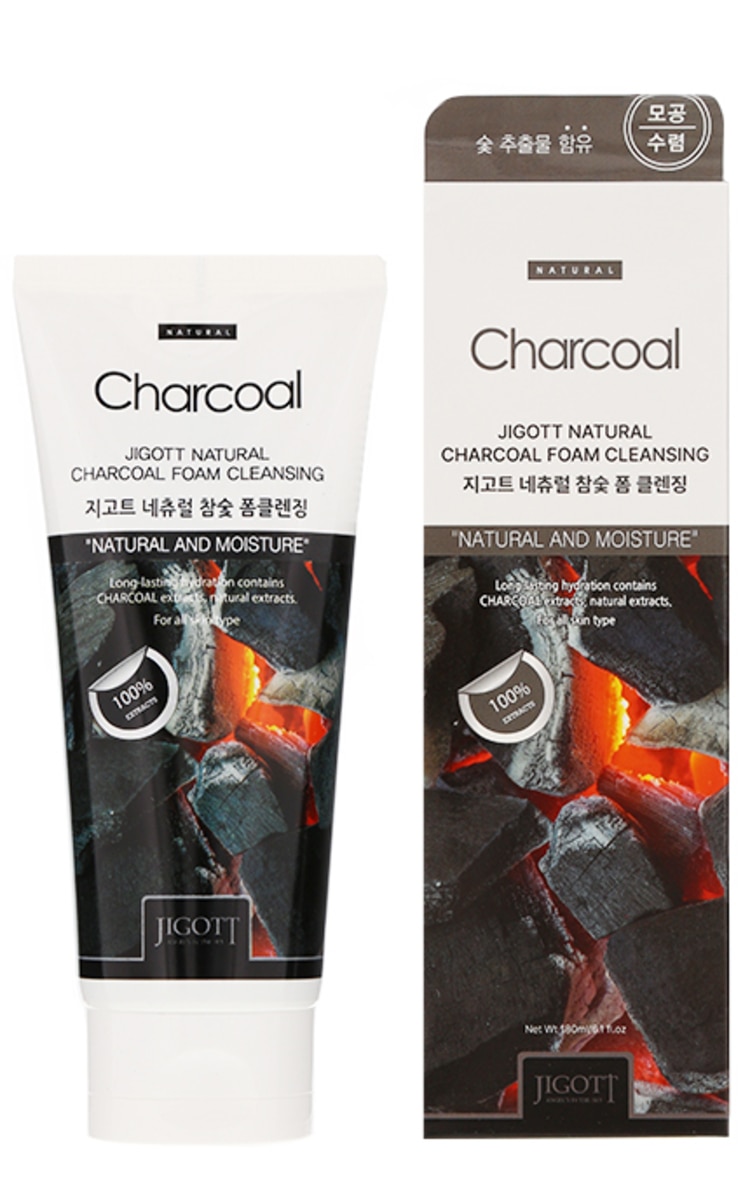 JIGOTT JIGOTT, ANGEL’S IN THE SKY, NATURAL CHARCOAL, prausiamosios putos su anglies milteliais, 180 ml.