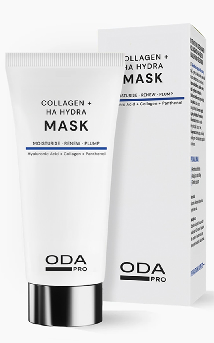 ODA kosmetika ODA PRO, HYDRATION EXPERT, intensyviai drėkinanti kolageno kaukė su hialurono rūgštimi, 50 ml 50 ml