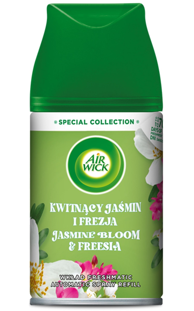 AIRWICK AIR WICK, JASMINE BLOOM & FRESIA, automatinio oro gaiviklio aromato užpildas, 250 ml. 1 vnt.