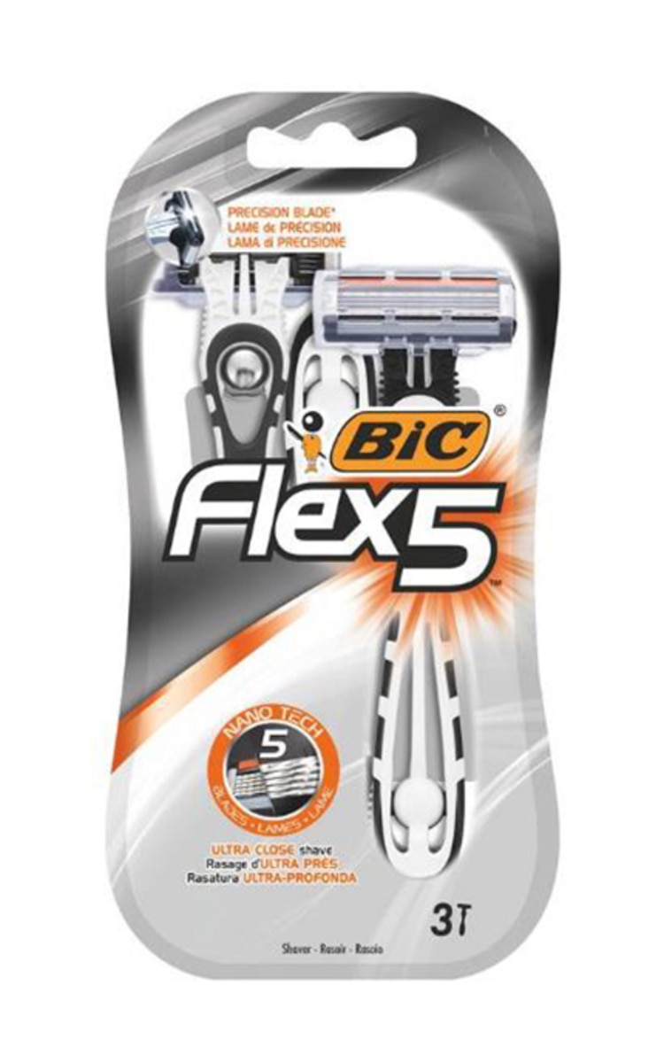 BIC BIC, Flex 5, vyriški vienkartiniai skustuvai, 3 vnt.