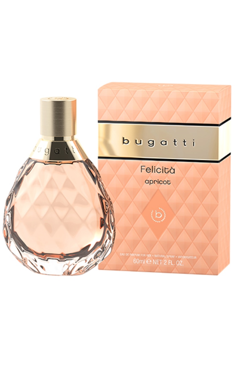 BUGATTI BUGATTI, FELICITÀ APRICOT, kvapusis vanduo moterims, 60 ml.