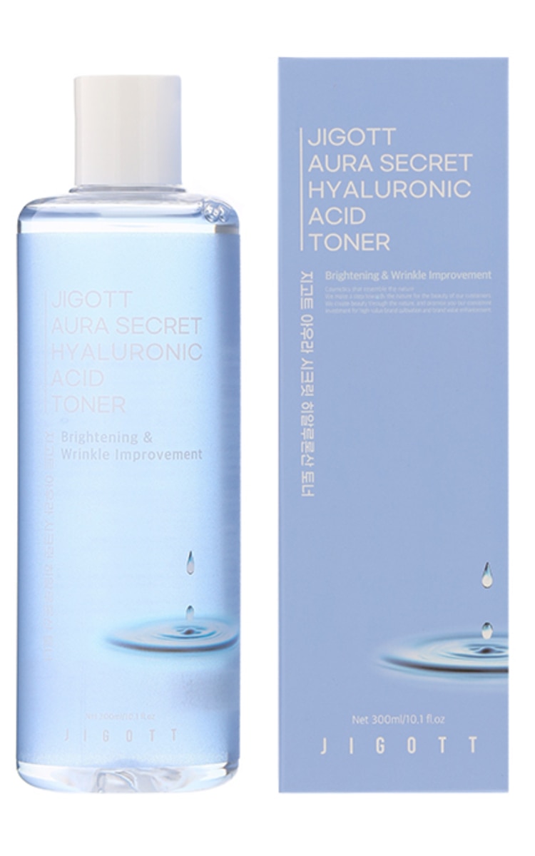 JIGOTT JIGOTT, AURA SECRET, veido tonikas su hialurono rūgštimi, 300 ml.