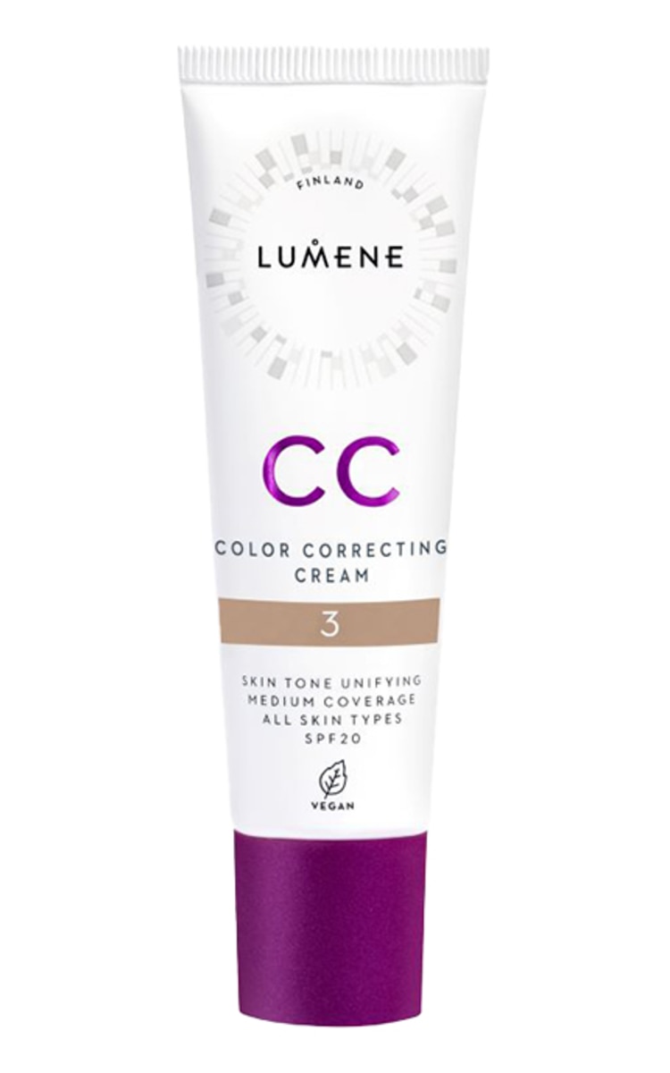 LUMENE LUMENE, CC COLOR CORRECTING, kreminė pudra, 3 ULTRA LIGHT, 30 ml. 3 ULTRA LIGHT