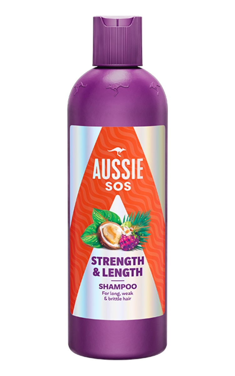 AUSSIE AUSSIE, SOS, STRENGTH & LENGTH, plaukų šampūnas, 300 ml.
