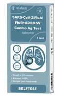  undefined undefined TESTERA, kombinuotas SARS-CoV-2, gripo A ir B, adenoviruso (ADV) ir respiracinio sincitinio viruso (RSV) antigenų testas savikontrolei (nosies landos tepinėlis), 1 vnt.  