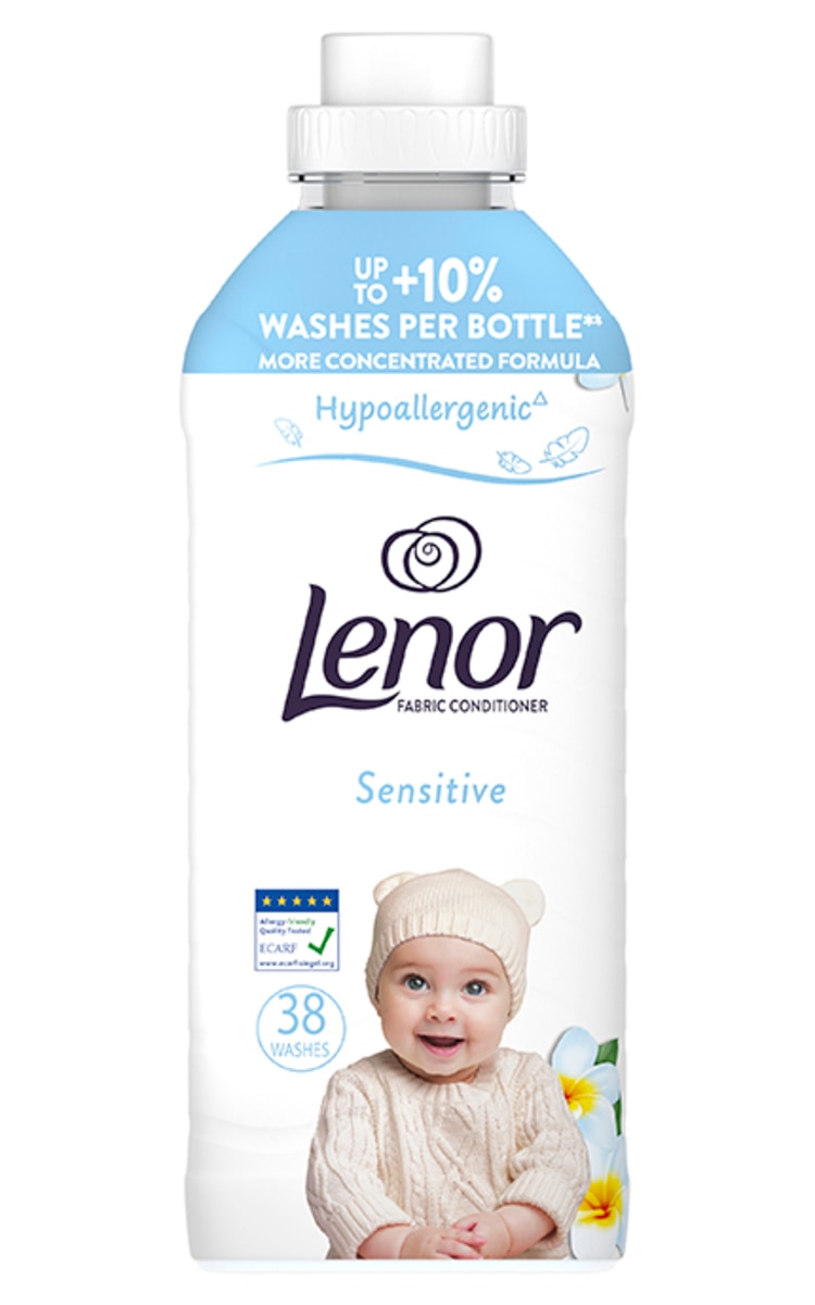 LENOR LENOR, SENSITIVE, minkštiklis, 38 skalbimai, 798 ml.