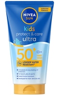  NIVEA SUN undefined NIVEA SUN, KIDS ULTRA PROTECT & PLAY, apsauginis losjonas vaikams nuo saulės, SPF50+, labai didelė apsauga, 150 ml. 