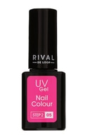 RIVAL DE LOOP, UV GEL STEP 2, gelinis nagų lakas, 05 FLAMINGO, 8 ml.