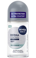  NIVEA MEN undefined NIVEA MEN, DERMA CONTROL CLINICAL 100 H, ULTRA COMFORT, rutulinis antiperspirantas vyrams, 50 ml.  