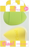 ESSENCE undefined ESSENCE, CIAO! CONCEALER SPONGES, makiažo kempinėlės, 01 SQUEEZE THE DAY, 2 vnt. 