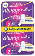 ALWAYS, PLATINUM SUPER, S2, higieniniai paketai, 14 vnt.