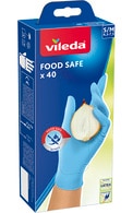  VILEDA undefined VILEDA, FOOD SAFE, vienkartinės nitrilo pirštinės, S/M, 40 vnt.  