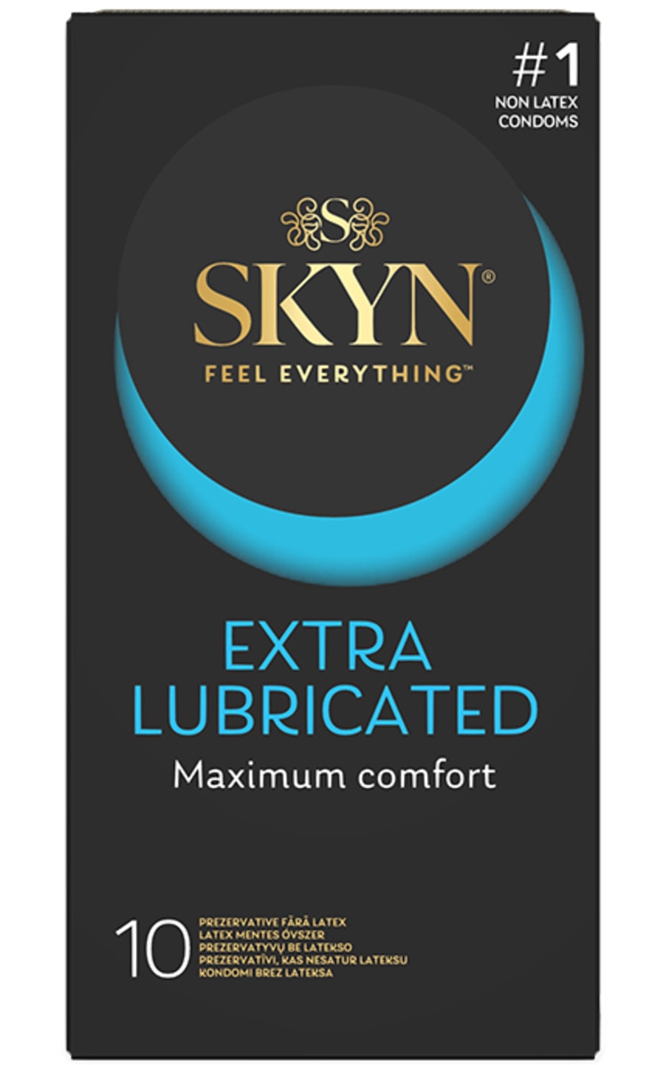 LIFESTYLES LIFESTYLES, SKYN EXTRA LUBRICATED, prezervatyvai be latekso, 10 vnt. 10 vnt.