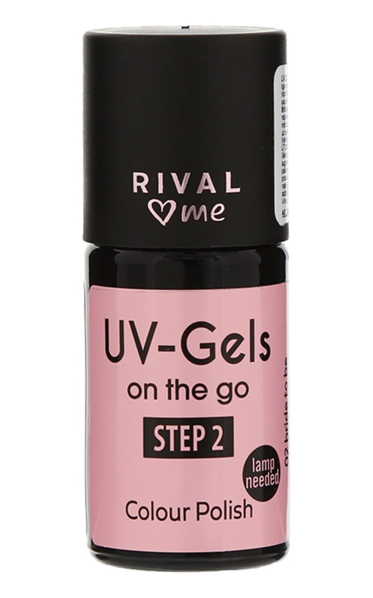 RIVAL LOVES ME RIVAL LOVES ME, UV-GELS ON THE GO, nagų lakas (2 žingsnis), 02 BRIDE TO BE, 8 ml. 02 BRIDE TO BE