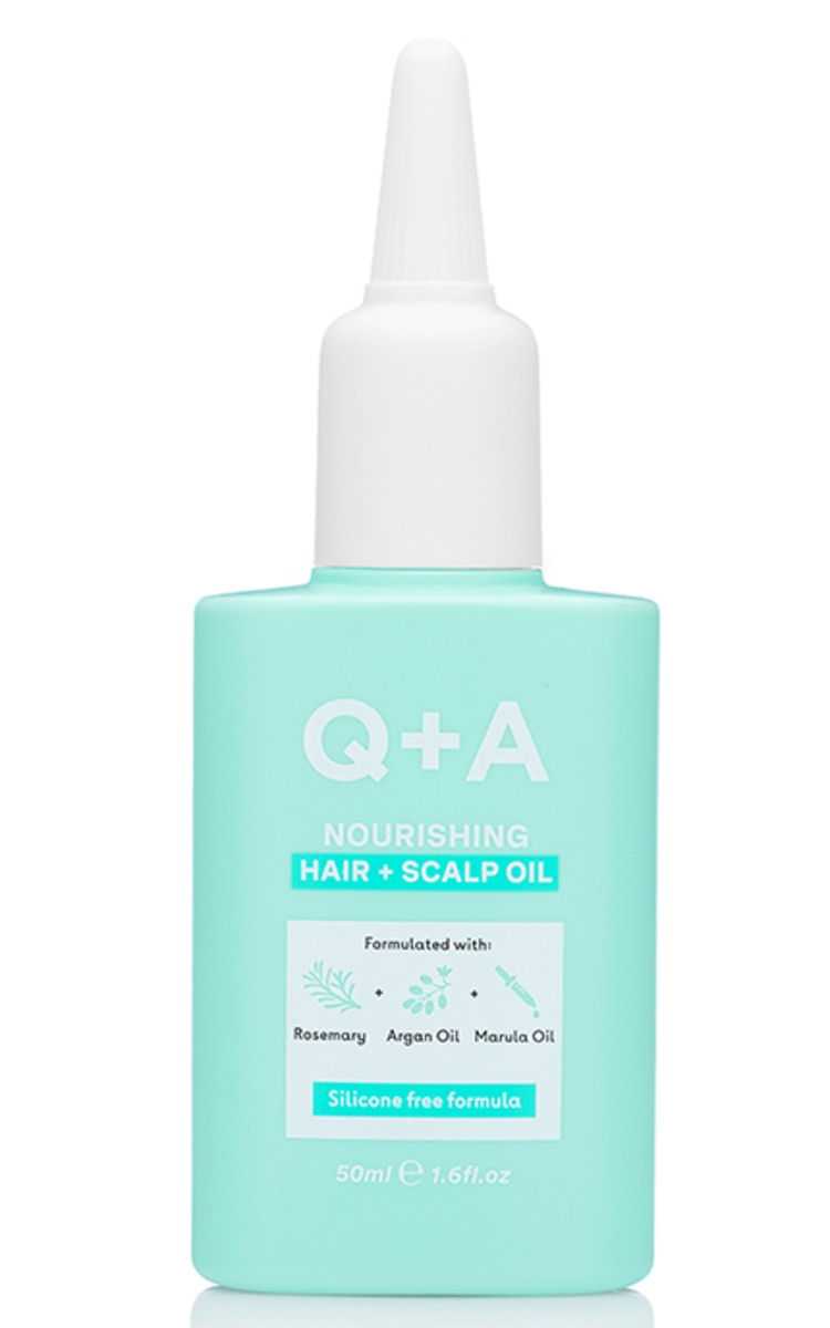 Q+A Q+A, NOURISHING SCALP & HAIR OIL, maitinantis galvos odos ir plaukų aliejus, 50 ml.
