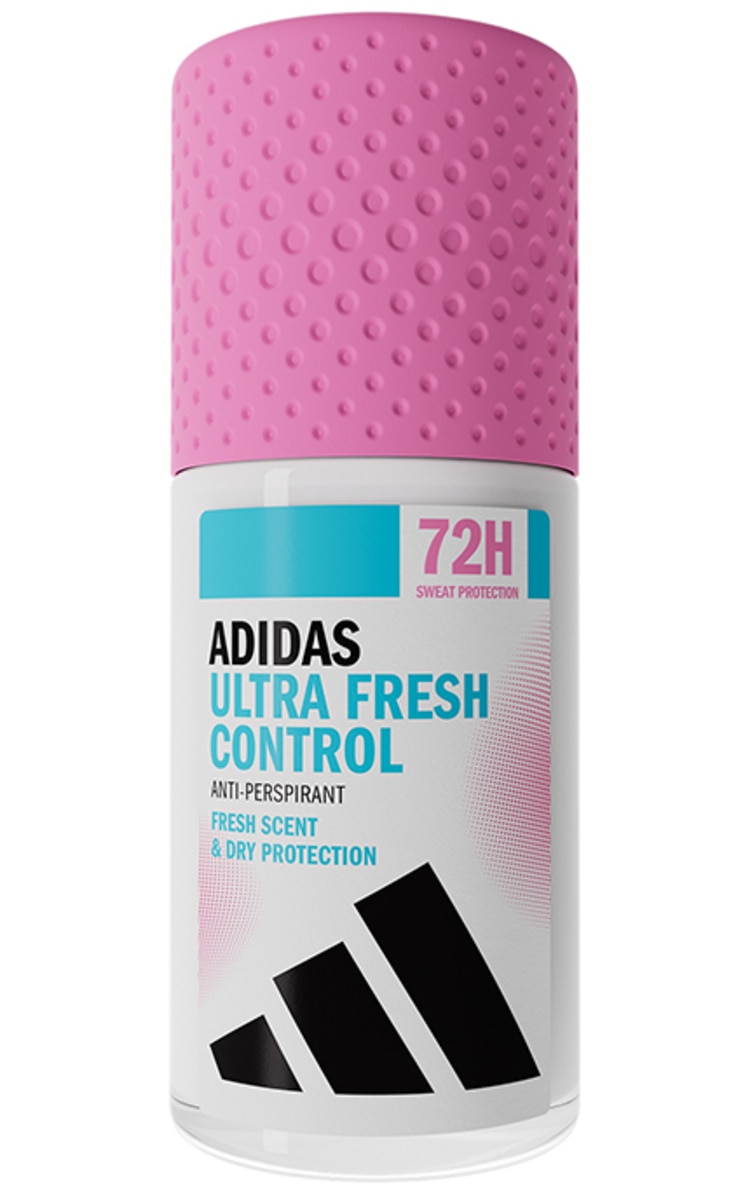ADIDAS ADIDAS, ULTRA FRESH CONTROL, rutulinis dezodorantas, antiperspirantas moterims, 50 ml.