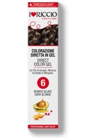  undefined undefined I LOVE RICCIO, tonuojantys geliniai plaukų dažai, Nr. 6 TAMSAUS BLONDO SPALVA, 100 ml.  