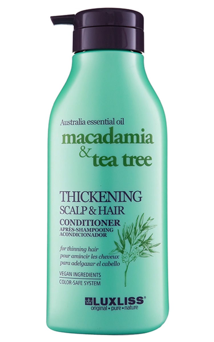LUXLISS LUXLISS, MACADAMIA OIL & TEA TREE, plaukų auginimą skatinantis kondicionierius, 500 ml.